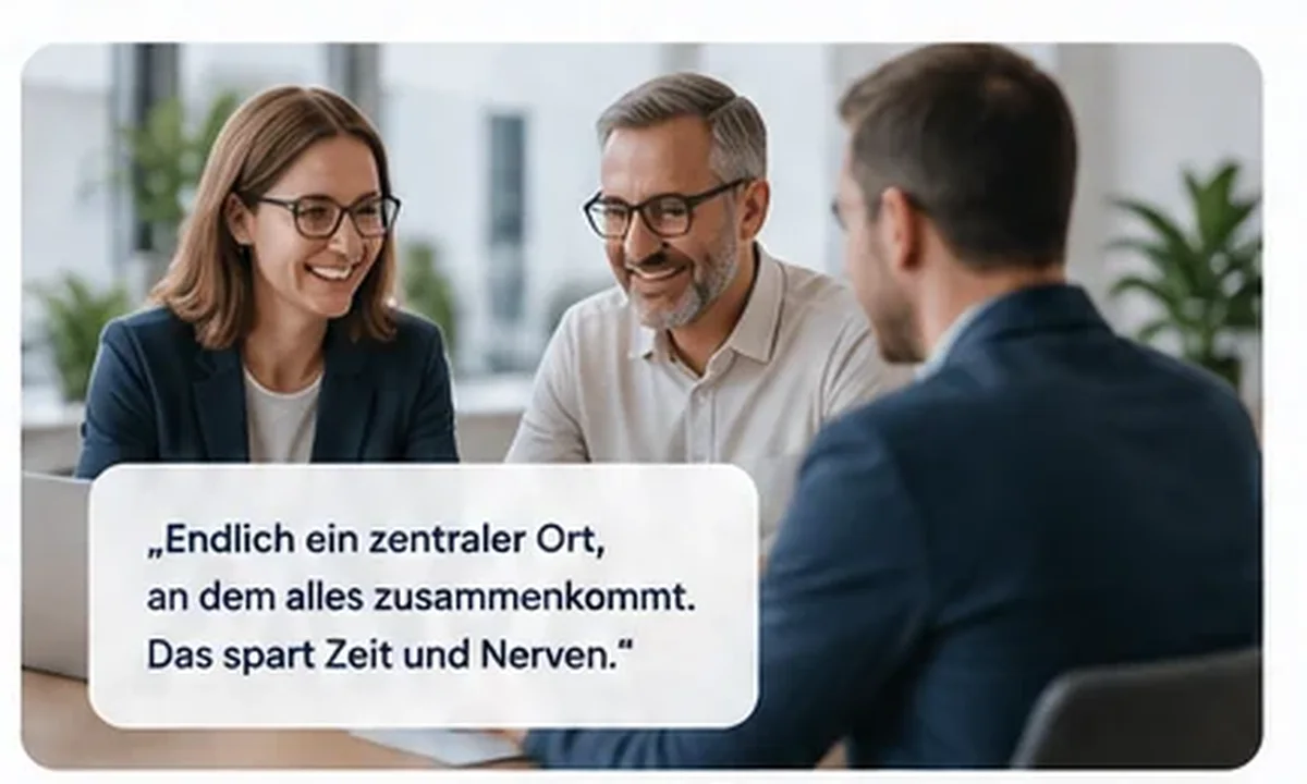 Menschen arbeiten gemeinsam an einem Vorgang